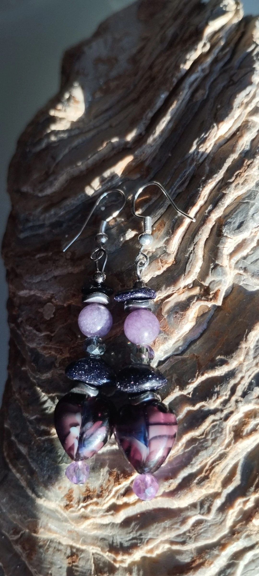 💜🧿💎💙Lindos e Elegantes Brincos Artesanais de Cristal e Pedras Naturais💙💎🧿💜 – photo 2